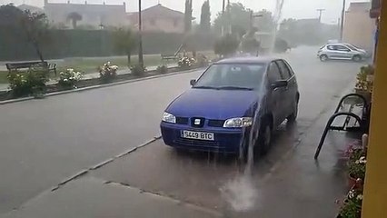 Tormentas en Valladolid y Palencia