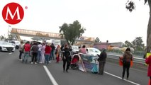 Habitantes de Ecatepec bloquean Autopista México-Pachuca, denuncian afectaciones por construcciónes