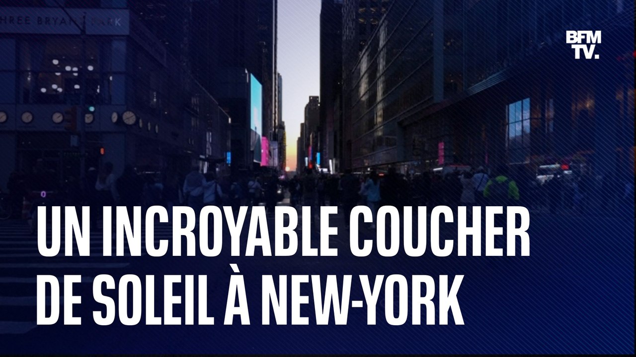 Un incroyable coucher de soleil a eu lieu dans le ciel new-yorkais