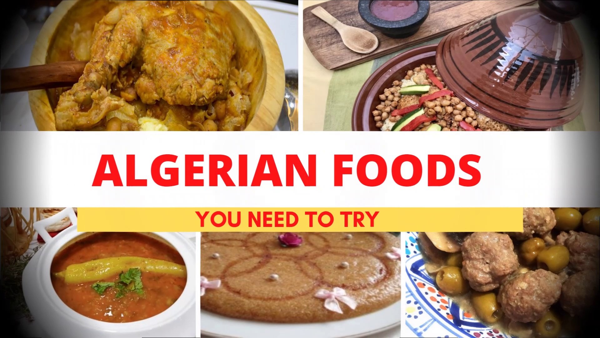 ⁣Most Popular Algerian Foods | Algeria Cuisine