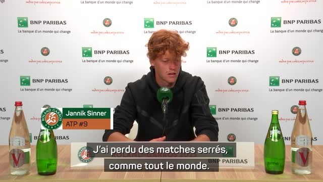 Roland-Garros - Sinner : Dans ce sport, il faut saisir les opportunités