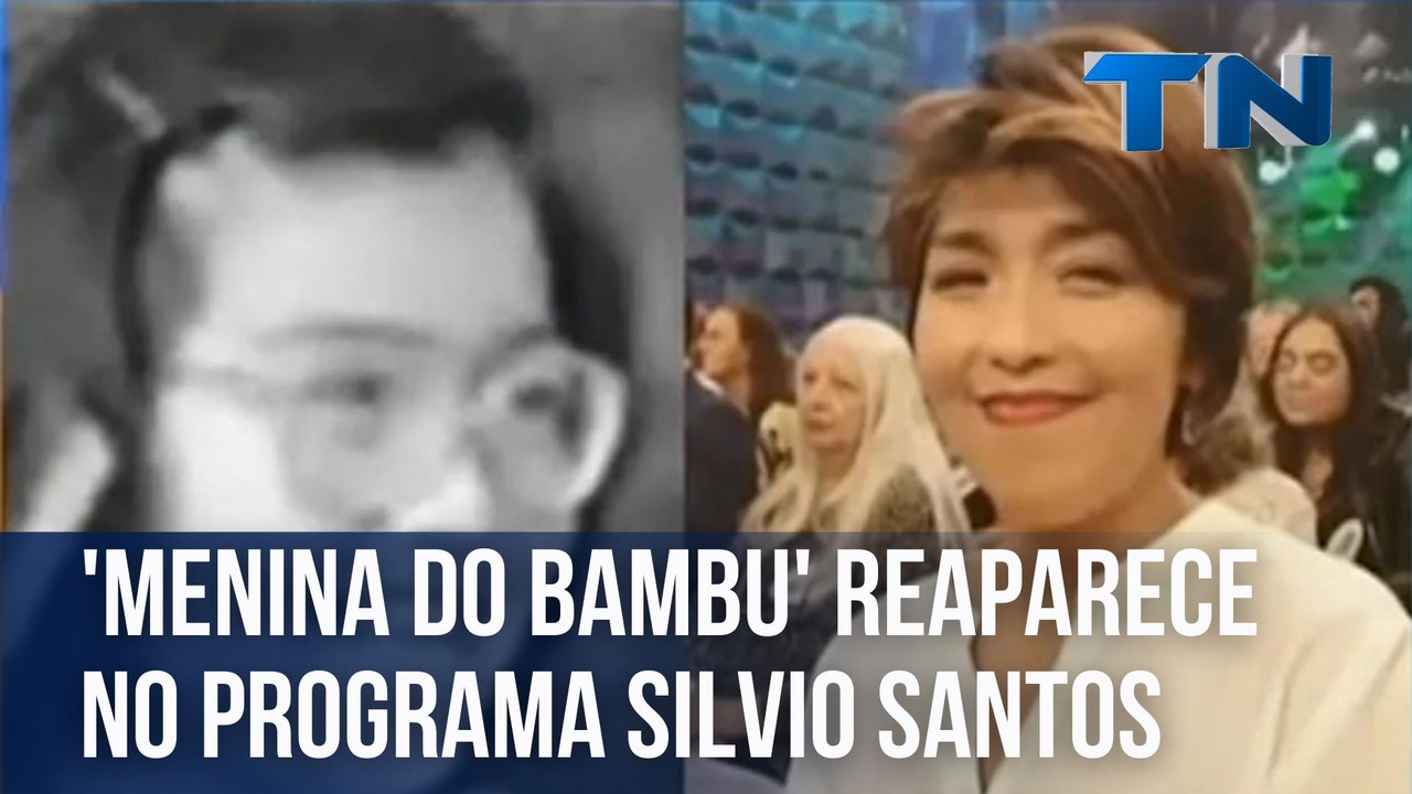 'Menina do bambu' reaparece no Programa Silvio Santos