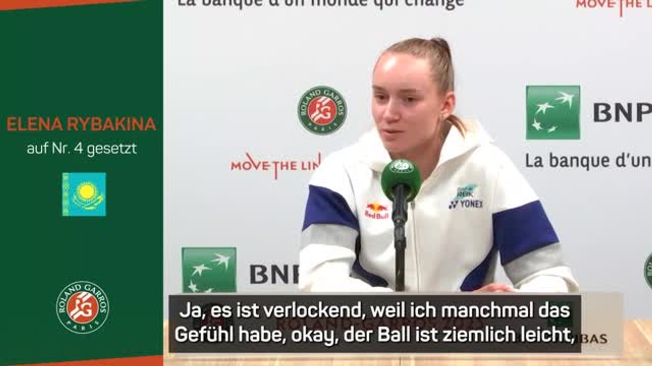 Rybakina: "In den Momenten brauche ich mehr Geduld"