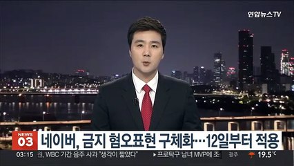 네이버, 금지 혐오표현 구체화…12일부터 적용