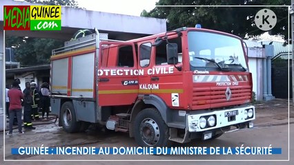 INCENDIE CHEZ MR LE MINISTRE DE LA SÉCURITÉ
