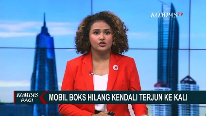 Sopir Tak Mahir, Mobil Boks Terjun ke Kali Sodetan Jakarta Akibat Hilang Kendali!