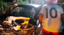Motorista fica ferido após colisão entre carro e carreta na AL-115