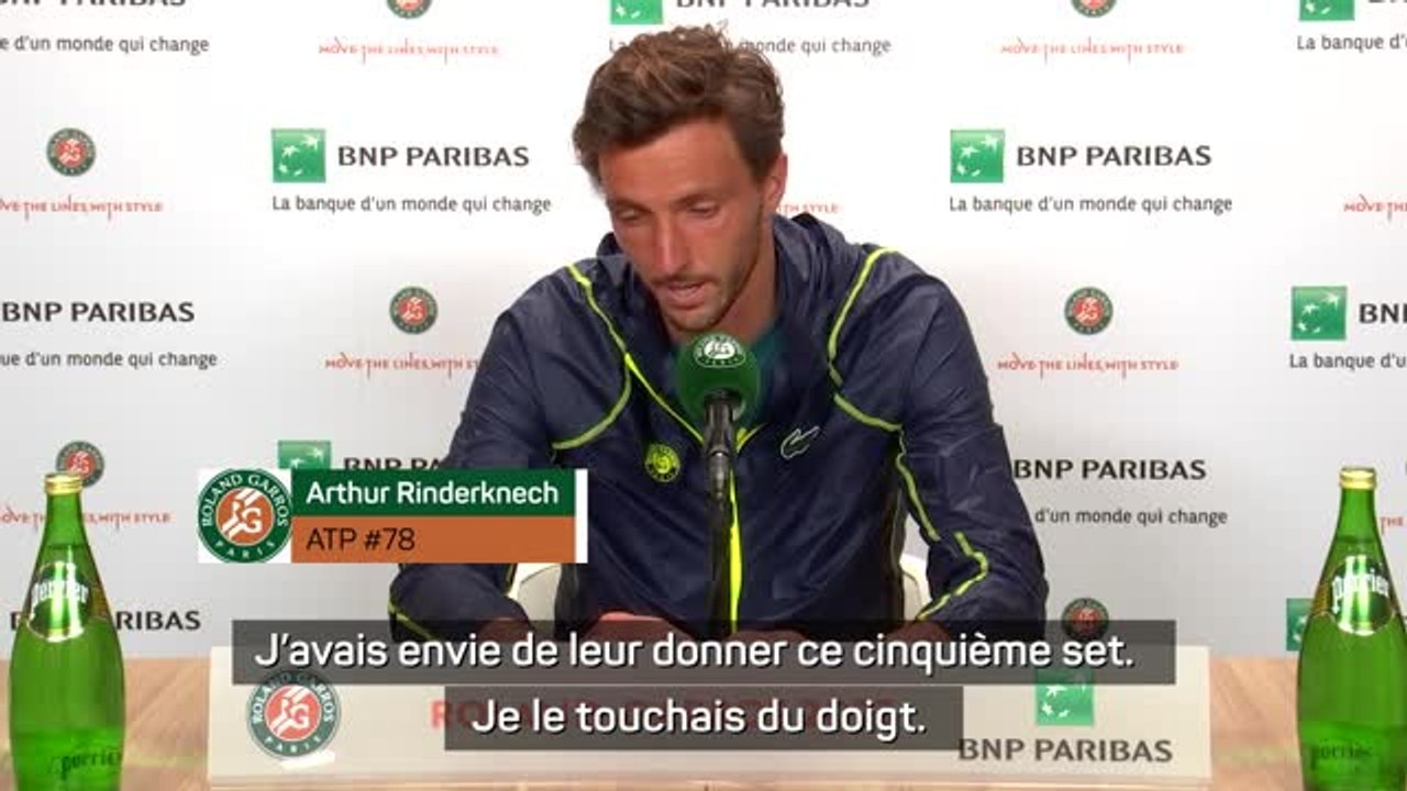 Roland-Garros - Rinderknech : "Je suis pour ces ambiances foot"