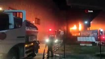 Bursa'da lunapark ve çocuk oyun grubu üreten fabrikada büyük yangın