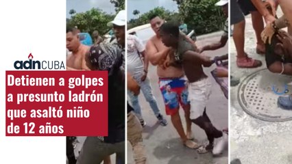 Detienen a golpes a presunto ladrón en La Habana que asaltó un niño de 12 años