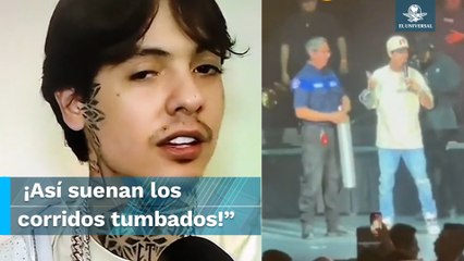 Esta es la razón por la que Natanael Cano usó oxígeno durante su concierto