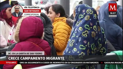 Campamento de migrantes sigue en crecimiento en garita San Ysidro