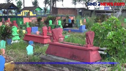 Hilangkan Kesan Seram, Makam di Malang Dicat Warna-warni