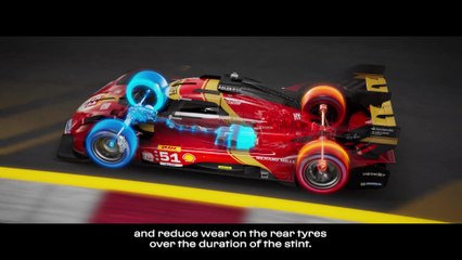 Ferrari 499P hybrid powertrain - how ERS and 4WD work