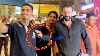 Sanjay Dutt ने सेल्फी ले रहे फैन को धक्का देने की कोशिश की