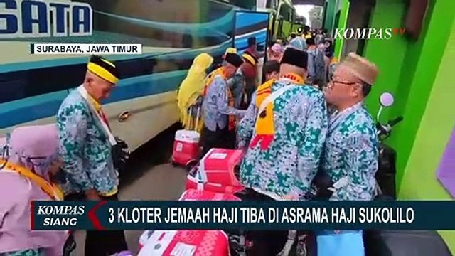 1.300 Jemaah Haji Tiba di Asrama Haji Sukolilo, Besok Diterbangkan ke Tanah Suci