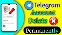 কিভাবে Telegram ~ এর Account Permanently ডিলিট করবেন || How To Delete Telegram Account Permanently
