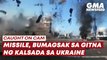 Dashcam captures missile falling on Kyiv highway | GMA News Feed