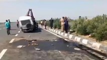 कन्नौज: चालक को झपकी आने से तेज रफ्तार कार पलटी, आठ लोगों के खून से सनी जमीन