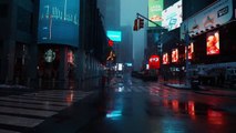 Snowfall in Times Square, NYC Walking in New York City in the Winter Snow, 4k