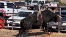 Man learns the hard way that there's 'no safety guaranteed' while riding a bull