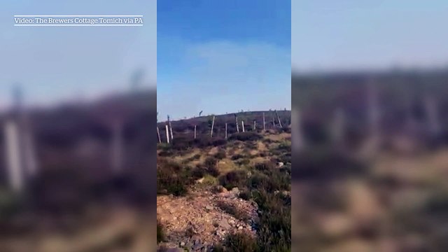 Cannich wildfire burns through more than three square miles in the Scottish Highlands