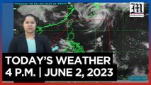 Today's Weather, 4 P.M. | June 2, 2023