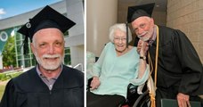 Cette femme de 99 ans se rend à la remise des diplômes de son fils, diplômé à 72 ans