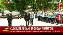 Cumhurbaşkanı Erdoğan TBMM'de böyle karşılandı