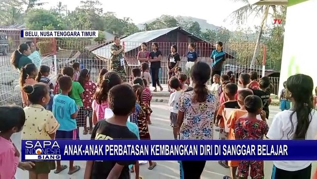 Didampingi TNI, Anak-Anak Perbatasan Indonesia-Timor Leste Kembangkan Diri di Sanggar Belajar