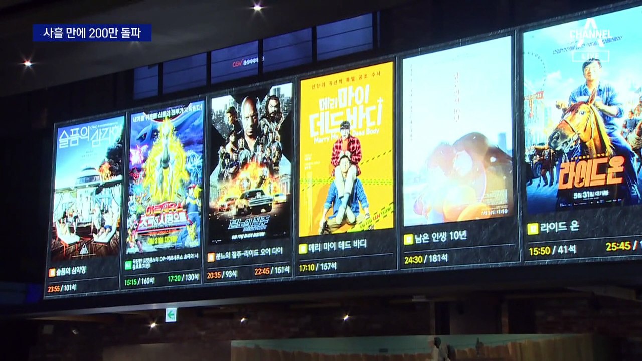 ‘범죄도시3’ 할리우드 넘었다…3일 만에 200만