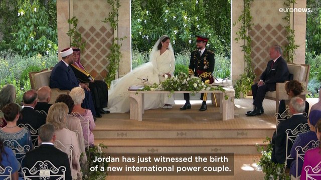 European royals join Jordan royal wedding celebrations