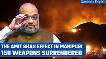 Manipur Violence: After Amit Shah's appeal, 140 weapons surrender at different places| Oneindia News