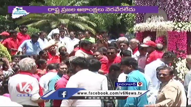 CPI Leader Narayana Pays Tribute To Gunpark Immortals Stupam _ Hyderabad _ V6 News