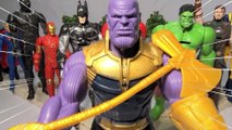 SUPERHERO AVENGERS SPIDER-MAN VS THANOS, CAPTAIN AMERICA, IRON MAN, HULK, GREEN HULK, VENOM, THOR