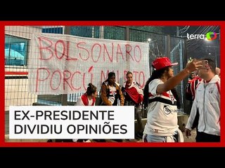 Bolsonaro é xingado e aplaudido ao assistir São Paulo e Sport no Morumbi