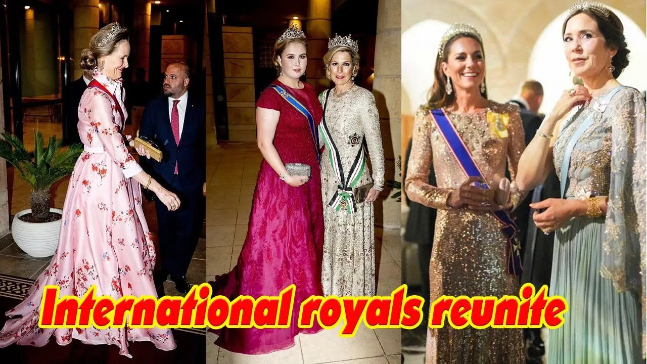 International royals reunite at Jordan's lavish banquet 