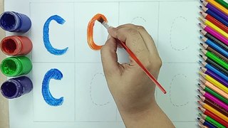 HOW TO LEARN AND WRITE CAPITAL LETTERS ABC /ABCD /ALPHABETS /PHONIC SONGS  /STARS SCHOOLING