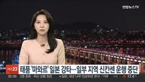 태풍 '마와르' 일본 강타…일부 지역 신칸센 운행 중단