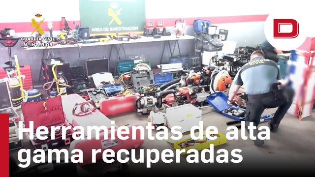 La Guardia Civil recupera herramientas de alta gama robadas en distintos talleres