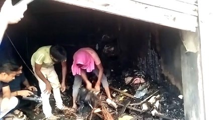 Efforts to control the fire lasted till late night