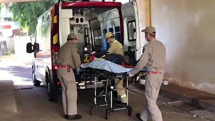 Vítima sofre fratura no braço após cair de estrutura no Coqueiral