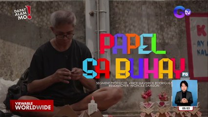 Papel at karton, ginagawang obra ng isang ama para maibenta! | Dapat Alam Mo!