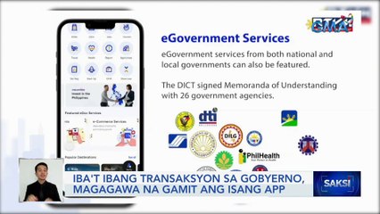 Iba't ibang transaksyon sa gobyerno, magagawa na gamit ang isang app | Saksi