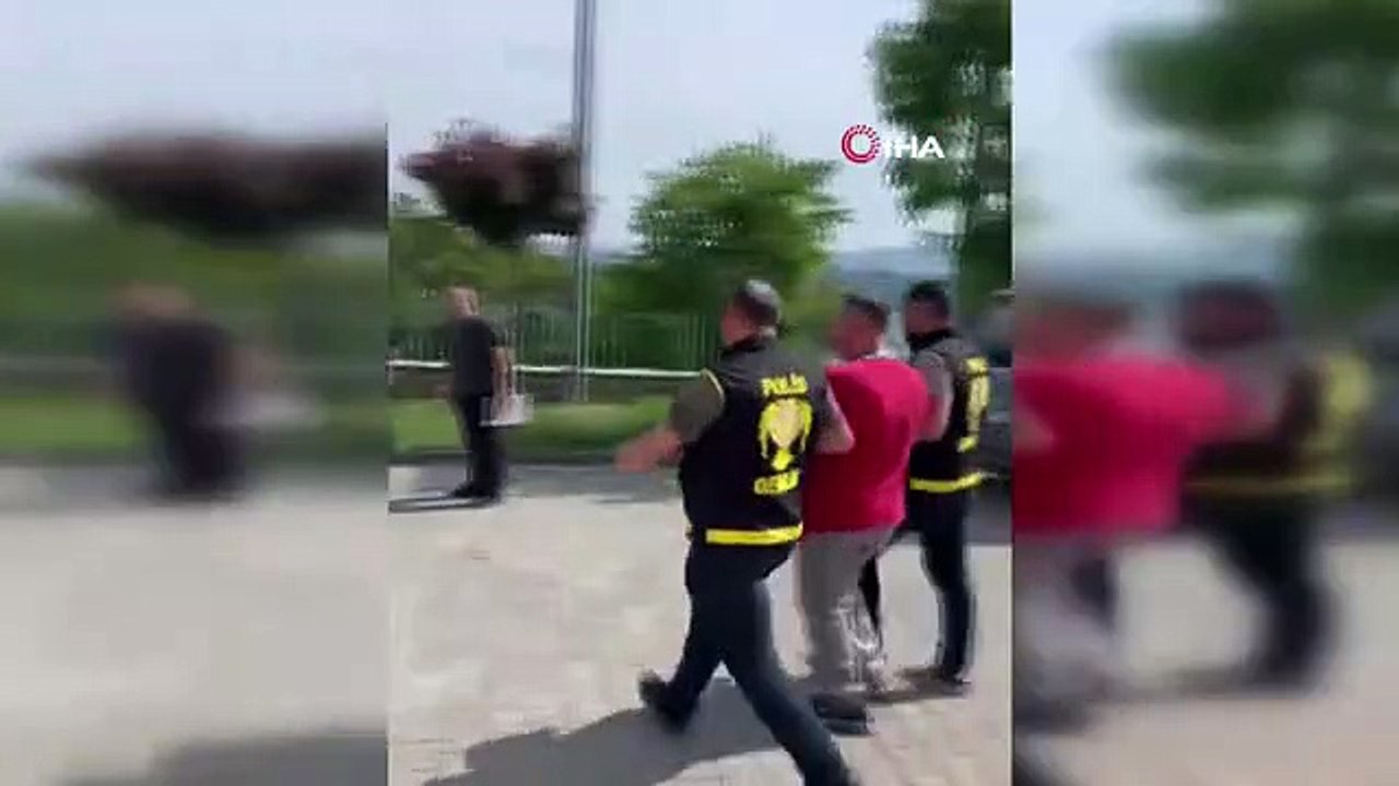 Bursa'da cinayet zanlısı adliyeye sevk edildi