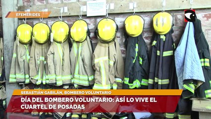 Día del bombero voluntario así lo vive el cuartel de Posadas