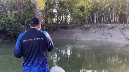 Cranky Croc veut du poisson de pêcheur