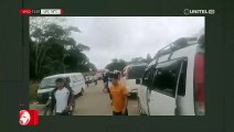 Bloqueo en Yapacaní provoca perjuicio a pasajeros y transporte de carga