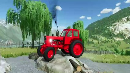 Farming Simulator 22 088 - COLORED UMZ TRACTORS DEATH RUN