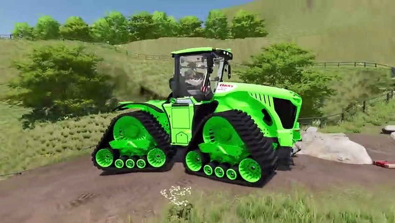 Farming Simulator 22 103 - COLORED CLAAS CLAWER TRACK DEATH RUN